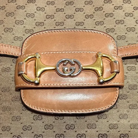 1970’s Vintage Gucci Horsebit 1955 Shoulder Bag - Picture 4 of 13